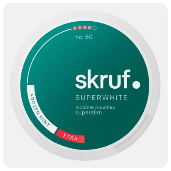 Skruf 4 Mini Super White Frozen Mint